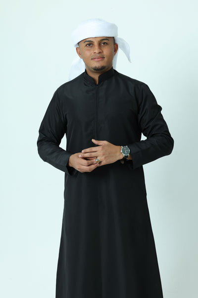 Emirati Thobe with Zip and Collar Waterproof Fabric