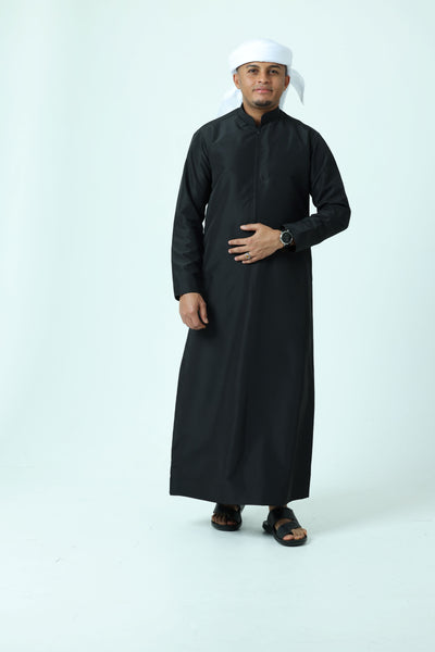 Emirati Thobe with Zip and Collar Waterproof Fabric